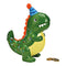Spaarpot Dino van keramiek groen (B/H/D) 18x22x10cm