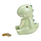 Spaarpot Dino van keramiek groen (B/H/D) 10x16x13cm