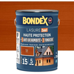 2 in 1 Hoge beschermingsbeits - Satijnteak - BONDEX - 5 L