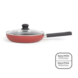 26 cm sauteerpan - LIVOO - MEP153R - Antiaanbaklaag, PFOA- en PFOS-vrij - Siliconen handgreep - G...