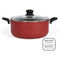 28 cm Dutch oven - LIVOO - MEP151R - Antiaanbaklaag zonder PFOA of PFOS - Siliconen handgrepen -...