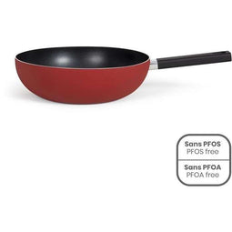 Premier Chef - Wok 32 cm - LIVOO - MEP156R - Antiaanbaklaag zonder PFOA of PFOS - Siliconen handg...
