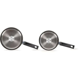 Set van 2 steelpannen - LIVOO - MEP154N - Antiaanbaklaag zonder PFOA of PFOS - Siliconen handvat...