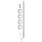 Stekkerdoos - QUARX - 4 stopcontacten - Met 3 USB-poorten, 1,5m kabel
