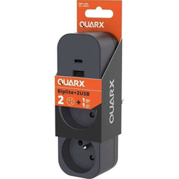 Biplite - QUARX - 2P 16A - Met USB-A en USB-C, NF-compatibel