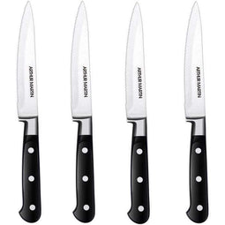Messenset - ARTHUR MARTIN - AMC1650 - 4 steakmessen - 4 stuks - Zwart