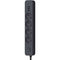 Stekkerdoos - QUARX - 4 stopcontacten - Met 3 USB-poorten, 3m kabel