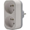 Biplite - QUARX - 2P 16A - Wit en lichtgrijs, NF-conform