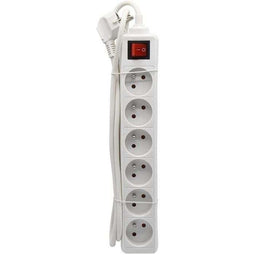 Huishoudelijke unit - GAO - 6 stopcontacten - Met schakelaar, 1,4m kabel, kinderbeveiliging