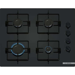 Gaskookplaat - BOSCH Serie 2 - 4 branders - 52 x 59 x 5,4 cm - POP6B6K30 - Zwart