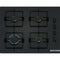 Gaskookplaat - BOSCH Serie 2 - 4 branders - 52 x 59 x 5,4 cm - POP6B6K30 - Zwart