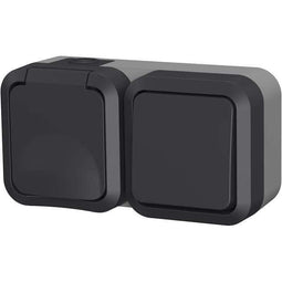 Dubbel stopcontact - QUARX - Aqua Pro - Buiten, verticaal, IP55, 250V, 16A