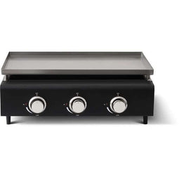 Gasgrillplaat - Kookbox - Cuenca - 3 branders met deksel - 65 x 50 x 23 cm - Zwart