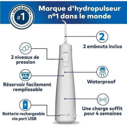 Waterpik WF-20 Pulse, draadloze waterflosser, aanbevolen voor UFSBD, oplaadbare waterstraal, verw...