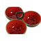 Aperitiefschaaltje Home ESPRIT Rood Groen Keramiek Watermeloen 23 x 22 x 10,5 cm