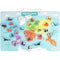 Magnetisch continentenbord - Educatief spel - JADE - 30 dierenstukken - FSC-hout - 40x30 cm - Van...