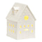 Wurm Light House Town Hall van Porselein, Wit (B/H/D) 8x12x8cm