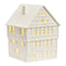 Wurm Lichthaus Fritzlar van porselein, wit (B/H/D) 13x18x14cm