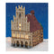 Wurm Lichthaus Rathaus Münster van porselein, bruin/rood (B/H/D) 17x14x15cm.