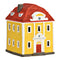 Wurm Lichthaus Standesamt Rees van porselein, geel/rood (B/H/D) 12x16x14cm