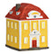 Wurm Lichthaus Standesamt Rees van porselein, geel/rood (B/H/D) 12x16x14cm