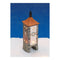 Wurm Lichthaus Siebersturm Rothenburg/Tauber van porselein, bruin/rood (B/H/D) 8x32x8cm.