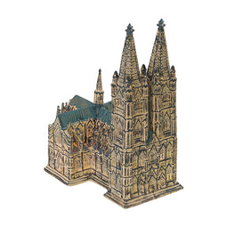 Wurm Light House Church Keulen Cathedral van porselein, bruin (B/H/D) 24x26x16cm, met kabel zonde...