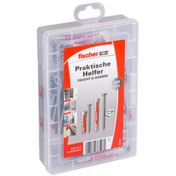 553346 - Screw & wall plug kit - Stainless steel - 60 pc(s) - Box