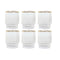 Glazenset Home ESPRIT Transparant Gouden Kristal 320 ml (6 Stuks)