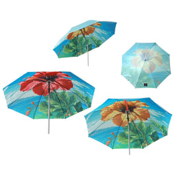 Strandparasol Ø 180 cm SPF50+ Bloem