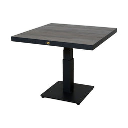 Oosterik home - Pine Valley verstelbare lounge tafel midnight grey 90 x 90 cm