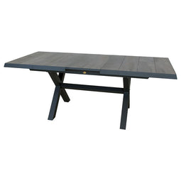 Oosterik home - Blue Valley uitschuifbare dining tafel midnight grey 163 - 203 x 93 cm