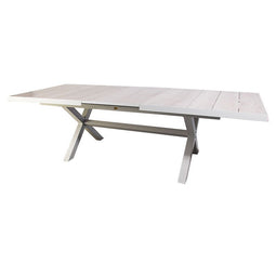 Oosterik home - Blue Valley uitschuifbare dining tafel mist grey 204 - 264 x 102 cm