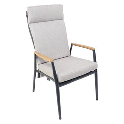 Oosterik home - Lakeshore verstelbare dining stoel midnight grey sunny creme