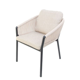 Oosterik home - Lakeshore dining stoel midnight grey sunny creme