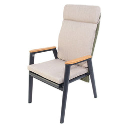 Oosterik home - Masonville verstelbare dining stoel midnight grey forest green
