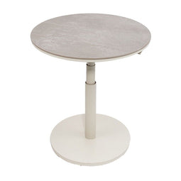 Oosterik home - Padroni verstelbare bijzettafel sunny creme keramiek dia. 59 cm