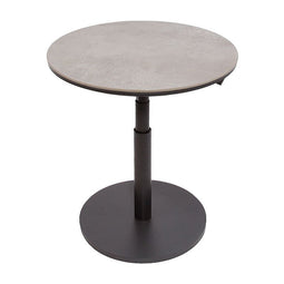 Oosterik home - Padroni verstelbare bijzettafel midnight grey keramiek dia. 59 cm