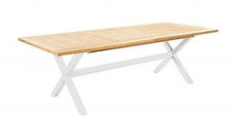 Yoi - Wakai dining table 236x100cm. alu white/teak