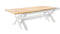 Yoi - Wakai dining table 236x100cm. alu white/teak
