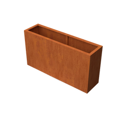 Geroba - Artesa Rechthoekige plantenbak cortenstaal L150 x B40 x H80 cm