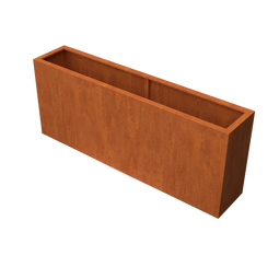 Geroba - Artesa Rechthoekige plantenbak cortenstaal L200 x B40 x H80 cm