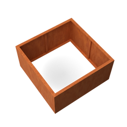 Geroba - Artesa Rechthoekige plantenbak cortenstaal L120 x B120 x H60 cm zonder bodem