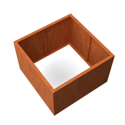 Geroba - Artesa Rechthoekige plantenbak cortenstaal L120 x B120 x H80 cm zonder bodem