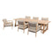 Taste - Noah low dining onderstel brushed teak voor 300 x 100 cm Taste