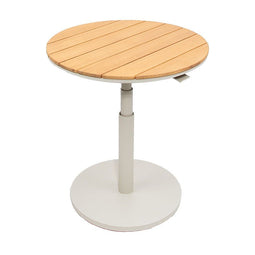 Oosterik home - Padroni verstelbare bijzettafel sunny creme teak dia. 59 cm