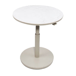 Oosterik home - Padroni verstelbare bijzettafel sunny creme stone dia. 59 cm
