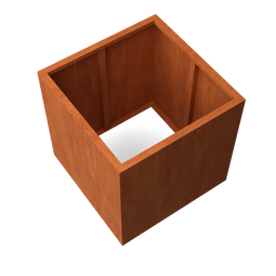 Geroba - Quadra vierkante plantenbak cortenstaal L100 x B100 x H100 cm