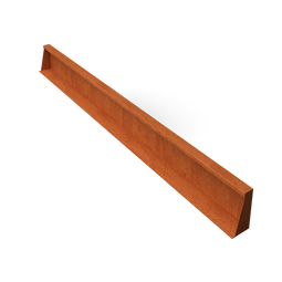 Geroba - Fronta Keerwanden cortenstaal recht stuk L200 x B10 x H20 cm
