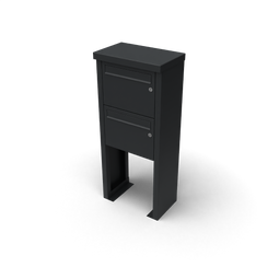 Geroba - Multibox brievenbus 1 breed 2 hoog zwart